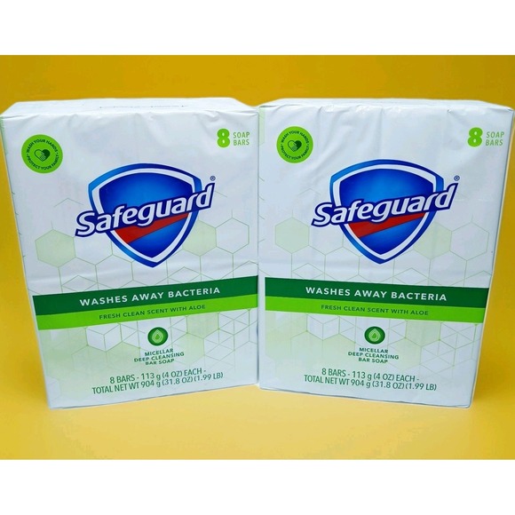 Safe-Guard Other - Safeguard Antibacterial‎ Bar Soap, White with Aloe, 4 Oz Bars ( 16 BARS )